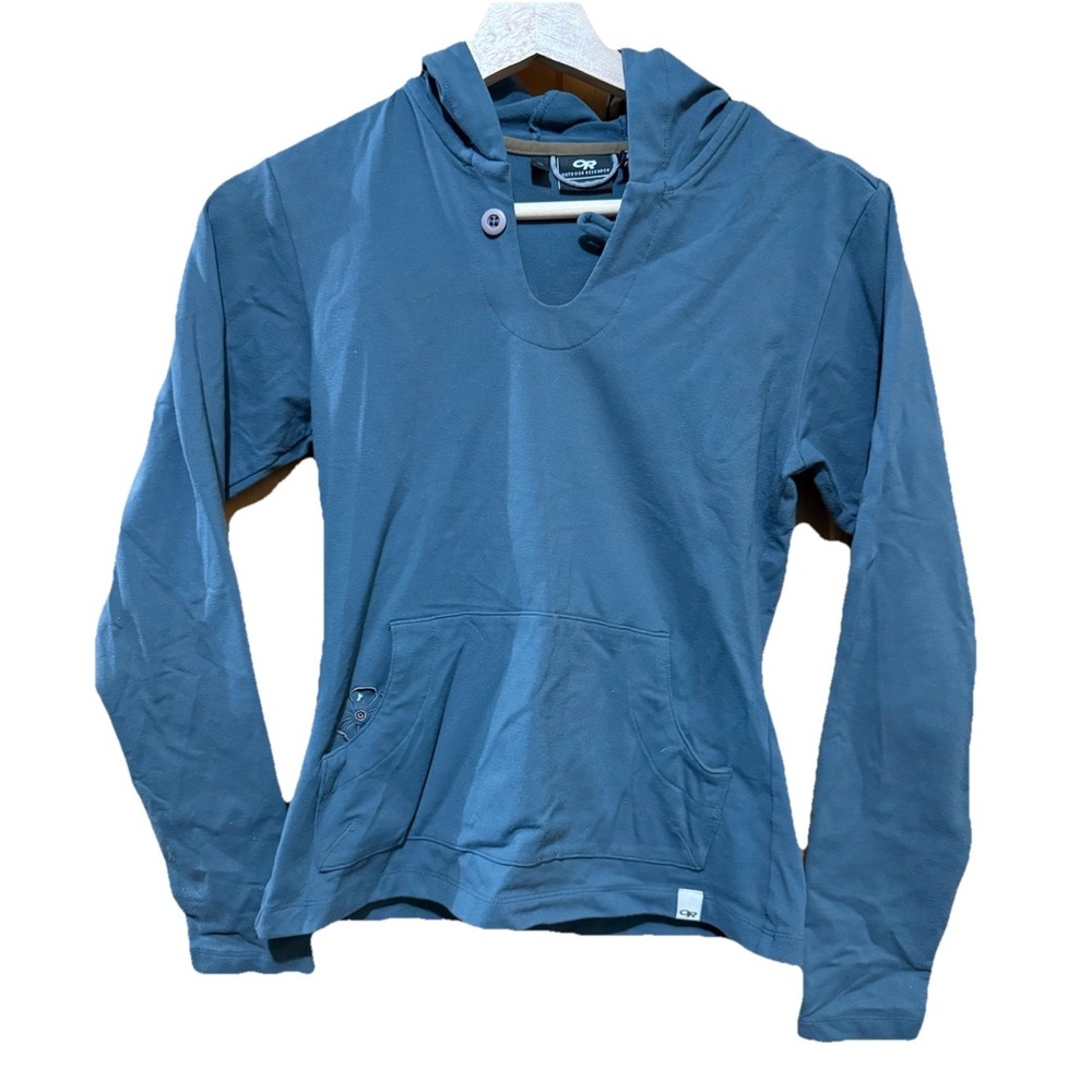 Outdoor Research Hoodie Women's Gray Solid Emersion Gorp XS EUC